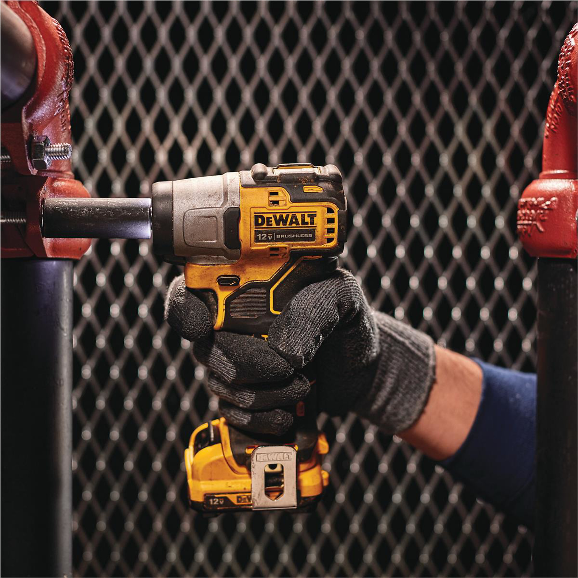 DeWalt 12V MAX Brushless Impact Wrench Kit — 3/8in., 3 Mode Settings, Lightweight, Model# DWTDCF902F2